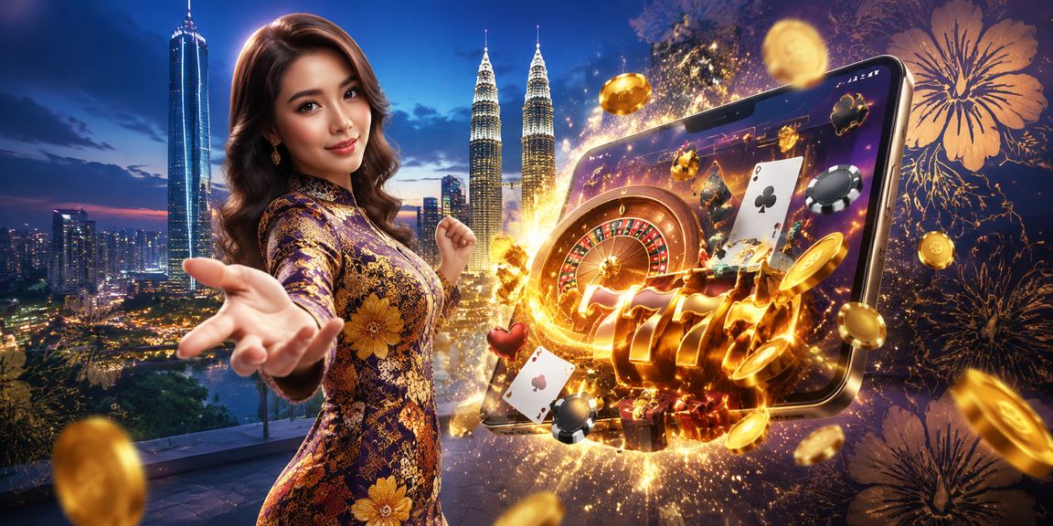 Aplikasi kasino harimau333 di Kuala Lumpur dengan latar batik moden